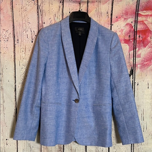 J. Crew Sky Blue Women's Blazer - Picture 1 of 5